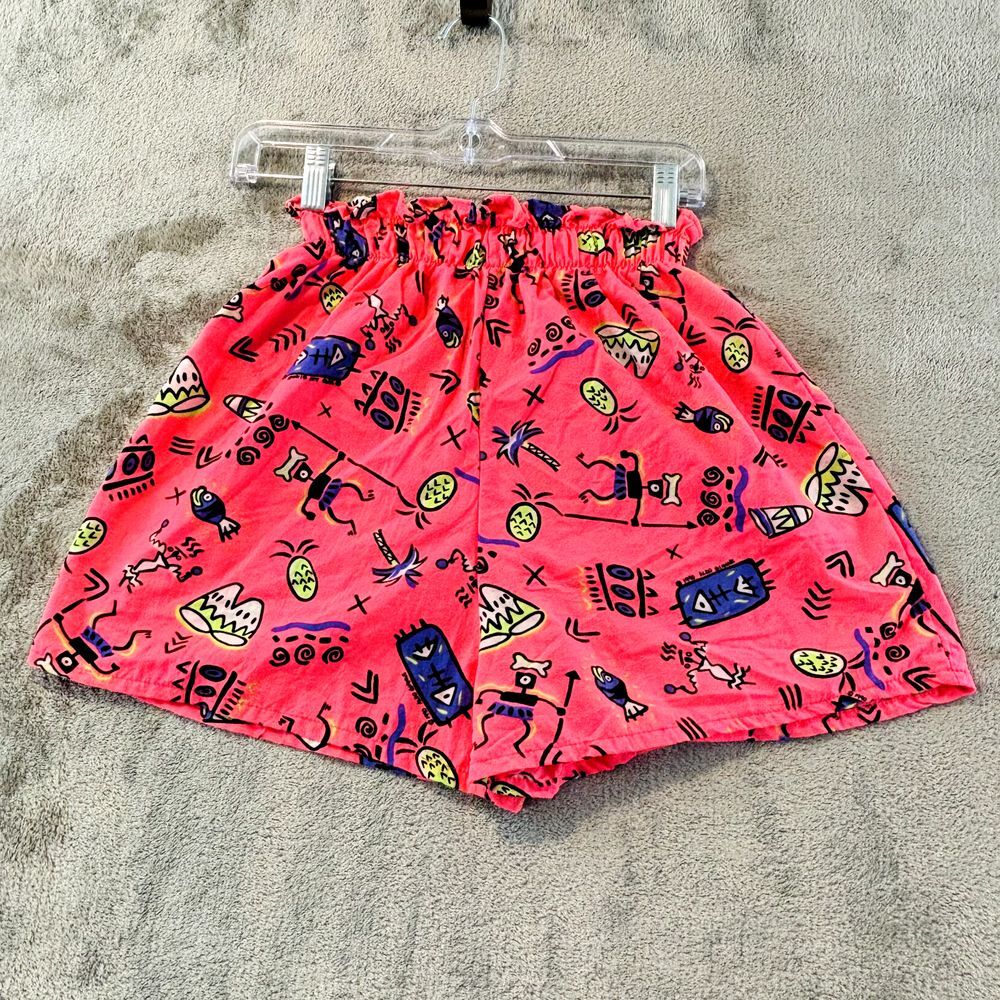 Vintage Aldo‎ Gianne Italian Club Nylon Shorts Womens S Neon Pink 80s USA Made